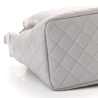 Chanel Caviar Quilted Small Chain Bucket Bag Light Gray 7 of 8