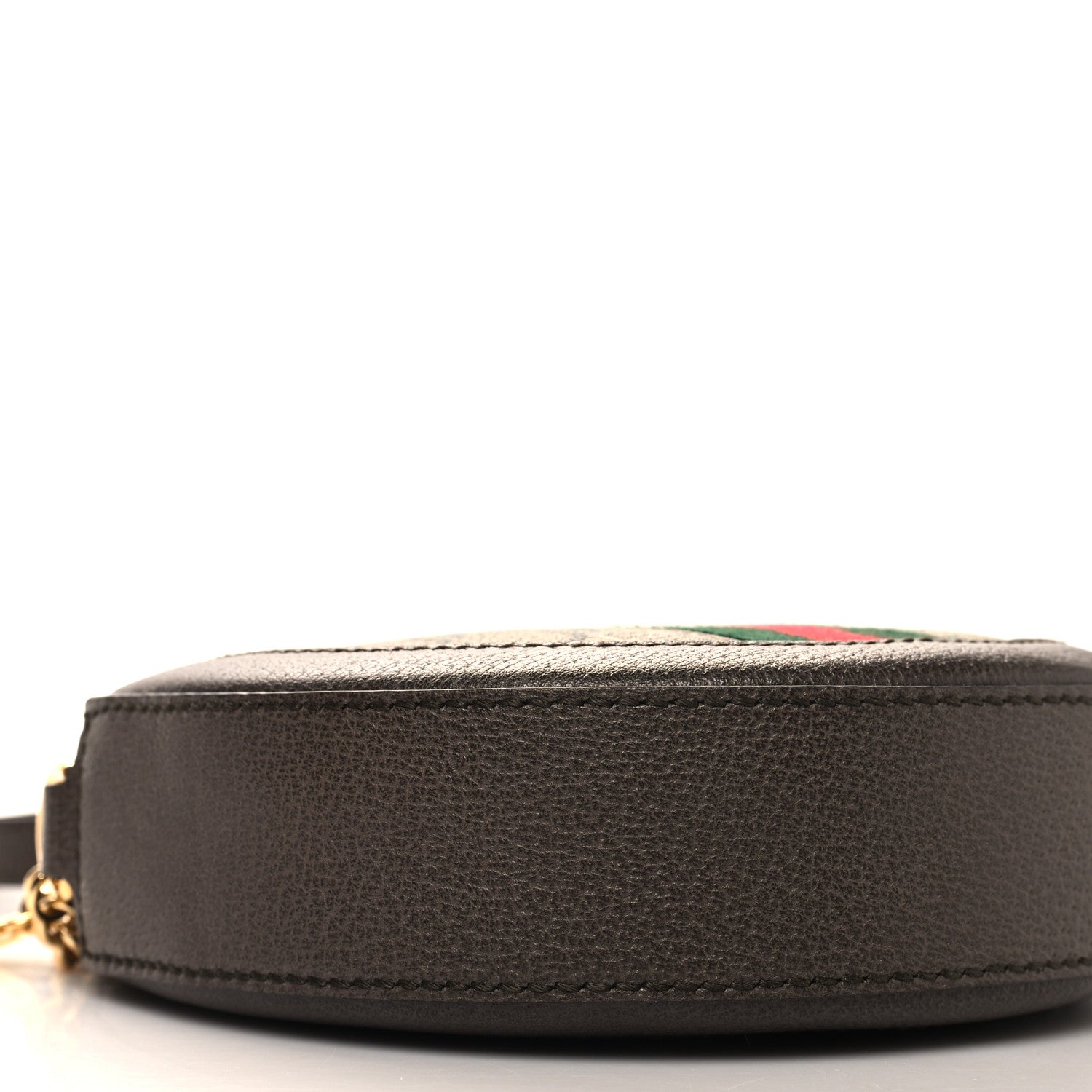 Gucci GG Supreme Monogram Web Mini Ophidia Round Shoulder Bag Brown 9 of 11