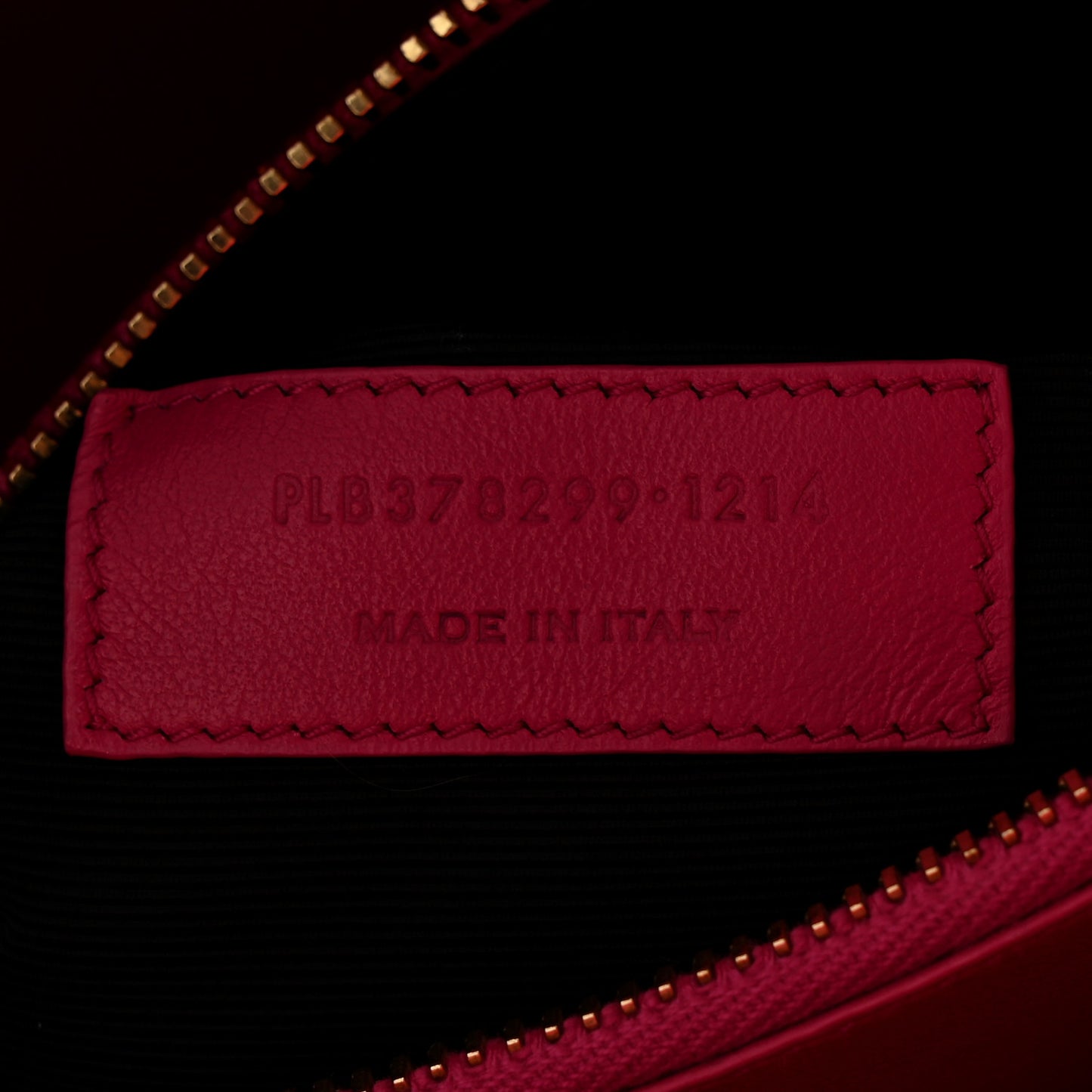 Calfskin Small Sac De Jour Black Fuchsia