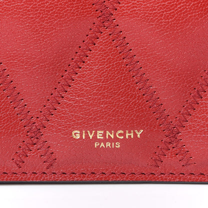 Givenchy Goatskin Quilted GV3 Strap Wallet Vermillon 10 of 12