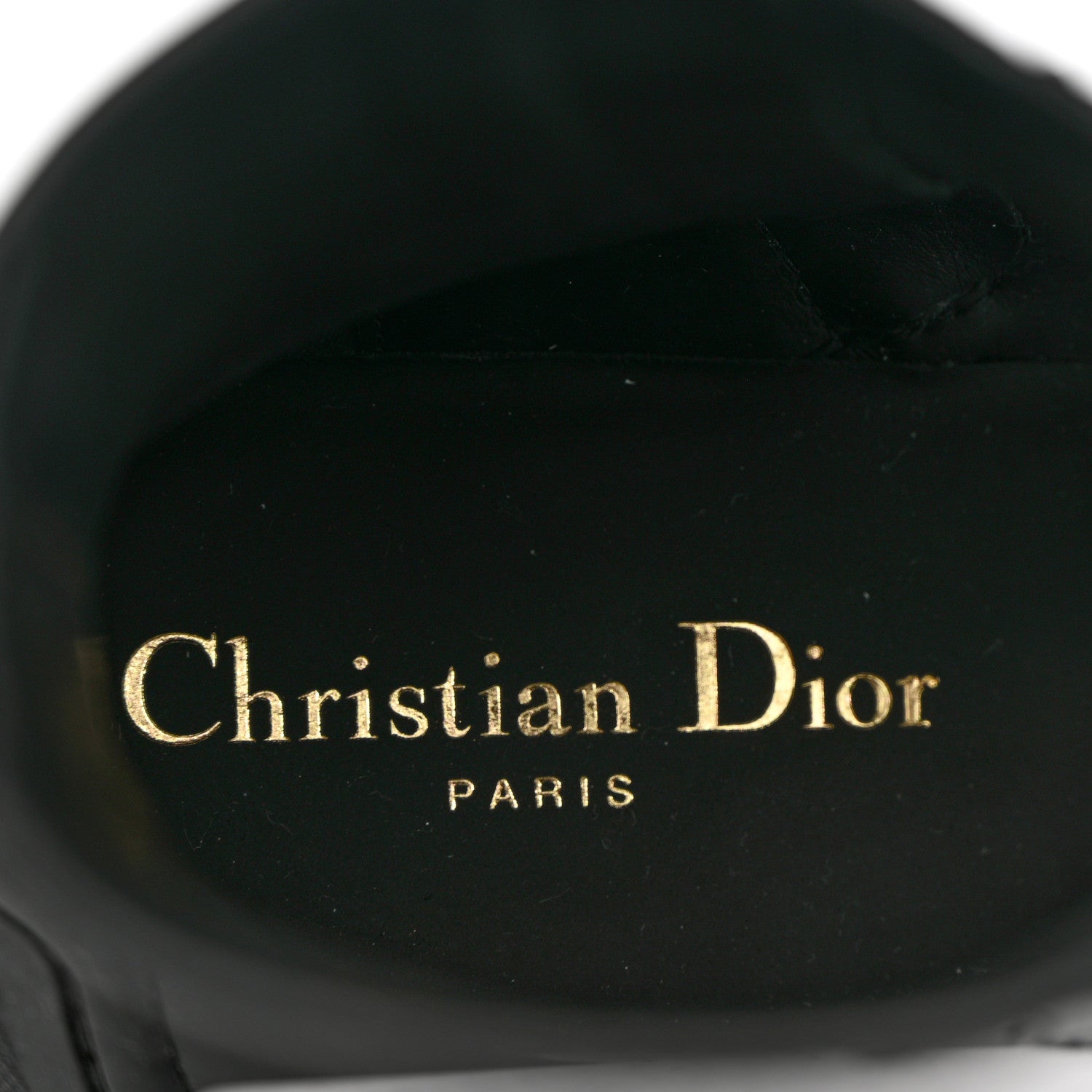 Christian Dior Brushed Calfskin Rubber Dioriron Boots 38 Black 7 of 8