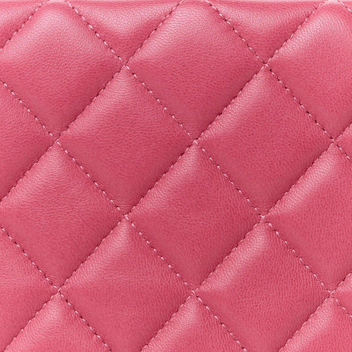 Chanel Lambskin Quilted Clutch Fuchsia 8 of 8