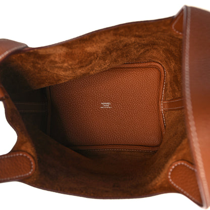 Hermes Taurillon Clemence Picotin Lock 18 PM Gold 5 of 11