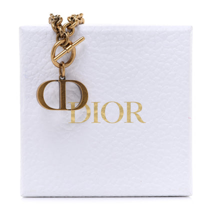 Christian Dior Metal 30 Montaigne Necklace Aged Gold 6 of 6