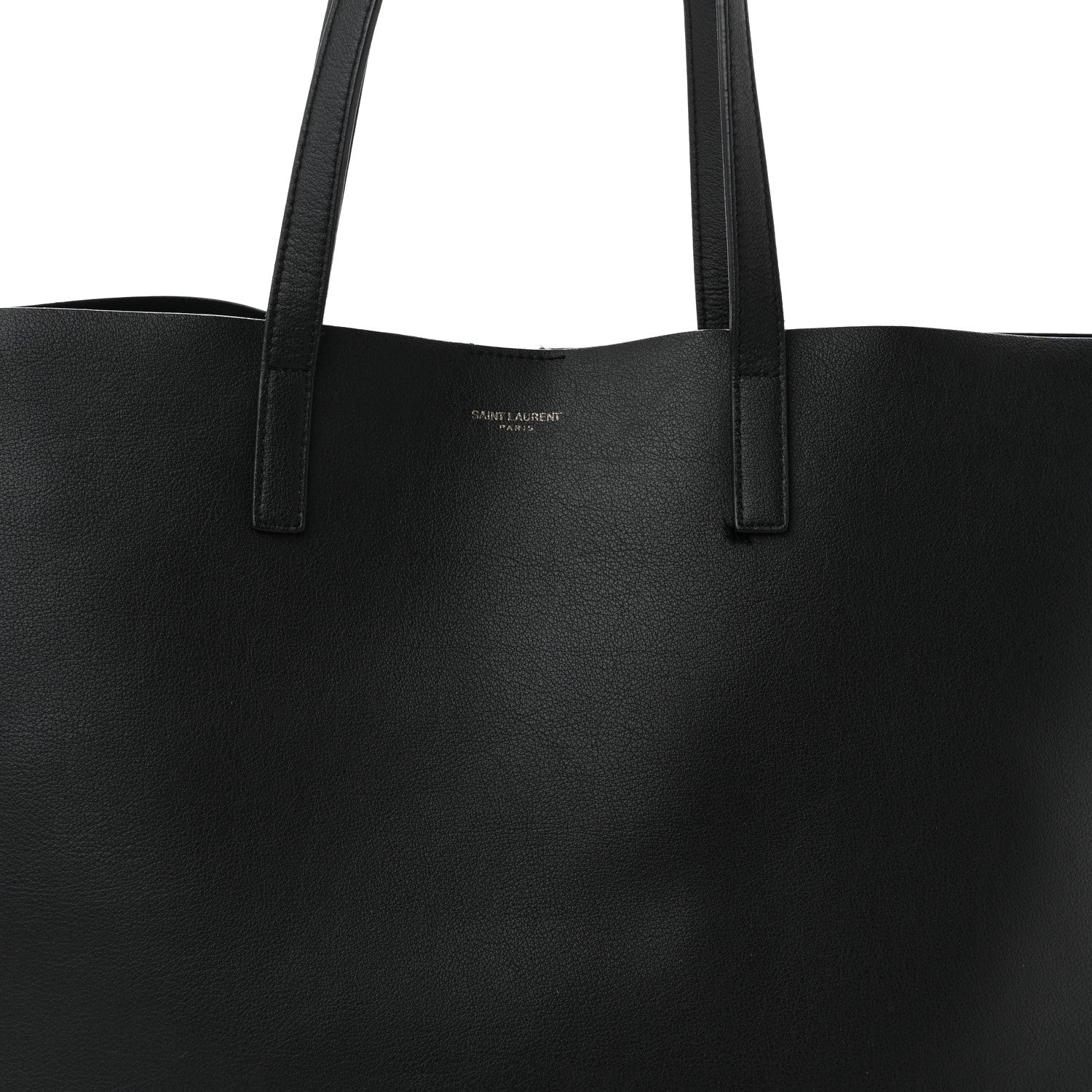Saint Laurent Calfskin Large Shopping Tote Black 9 of 12
