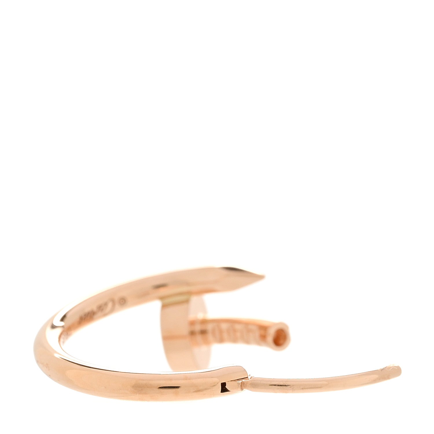 Cartier 18K Pink Gold Juste Un Clou Single Hoop Earring 3 of 7