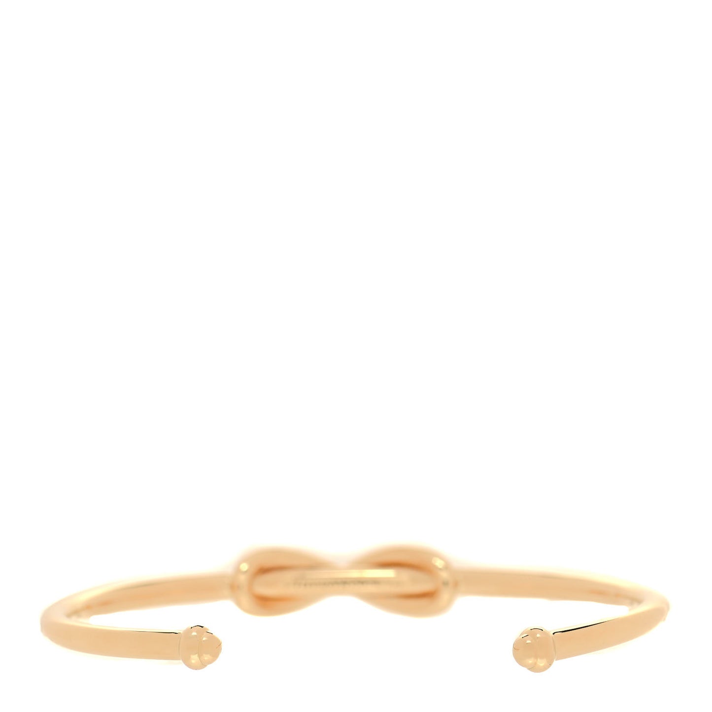 18K Yellow Gold Infinity Cuff Bracelet