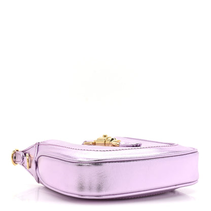 Gucci Laminated Nappa Nano Jackie 1961 Hobo Metallic Rosa 4 of 11