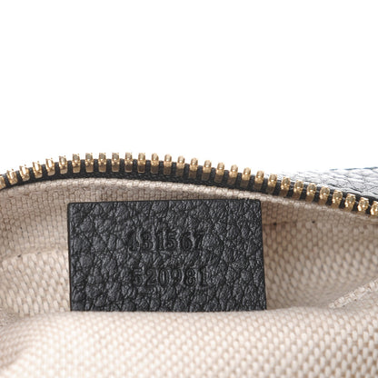Gucci Dollar Calfskin Bi-Color Small Soho Disco Bag Mystic White Black 7 of 7