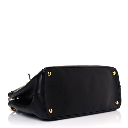 Prada Saffiano Medium Galleria Double Zip Tote Black 4 of 11