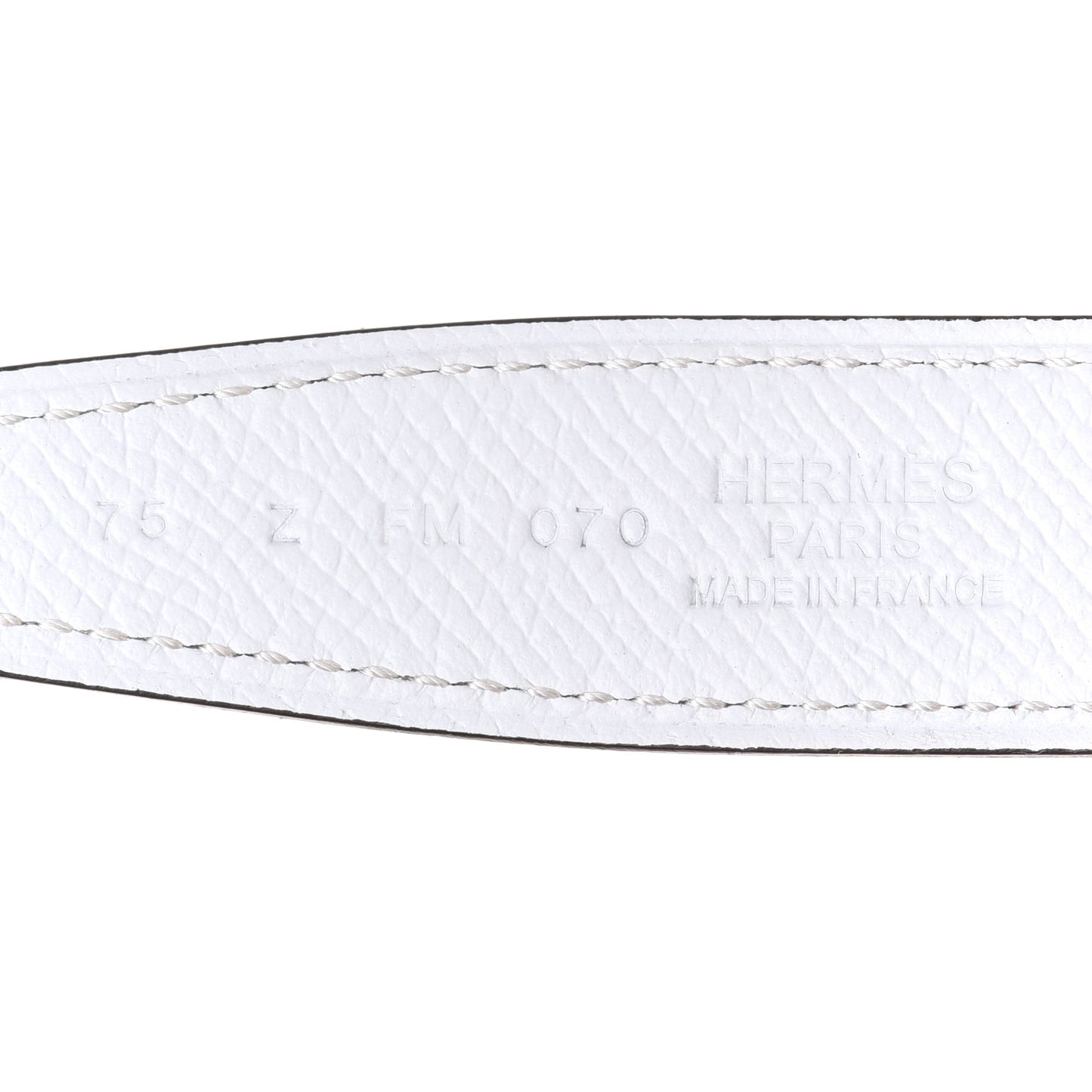Swift Epsom Rivage 32mm H Belt 75 Gold White