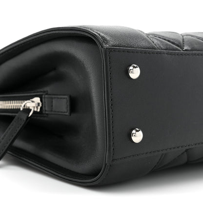 Chanel Sheepskin Quilted Mademoiselle Vintage Shopping Tote Black 11 of 11