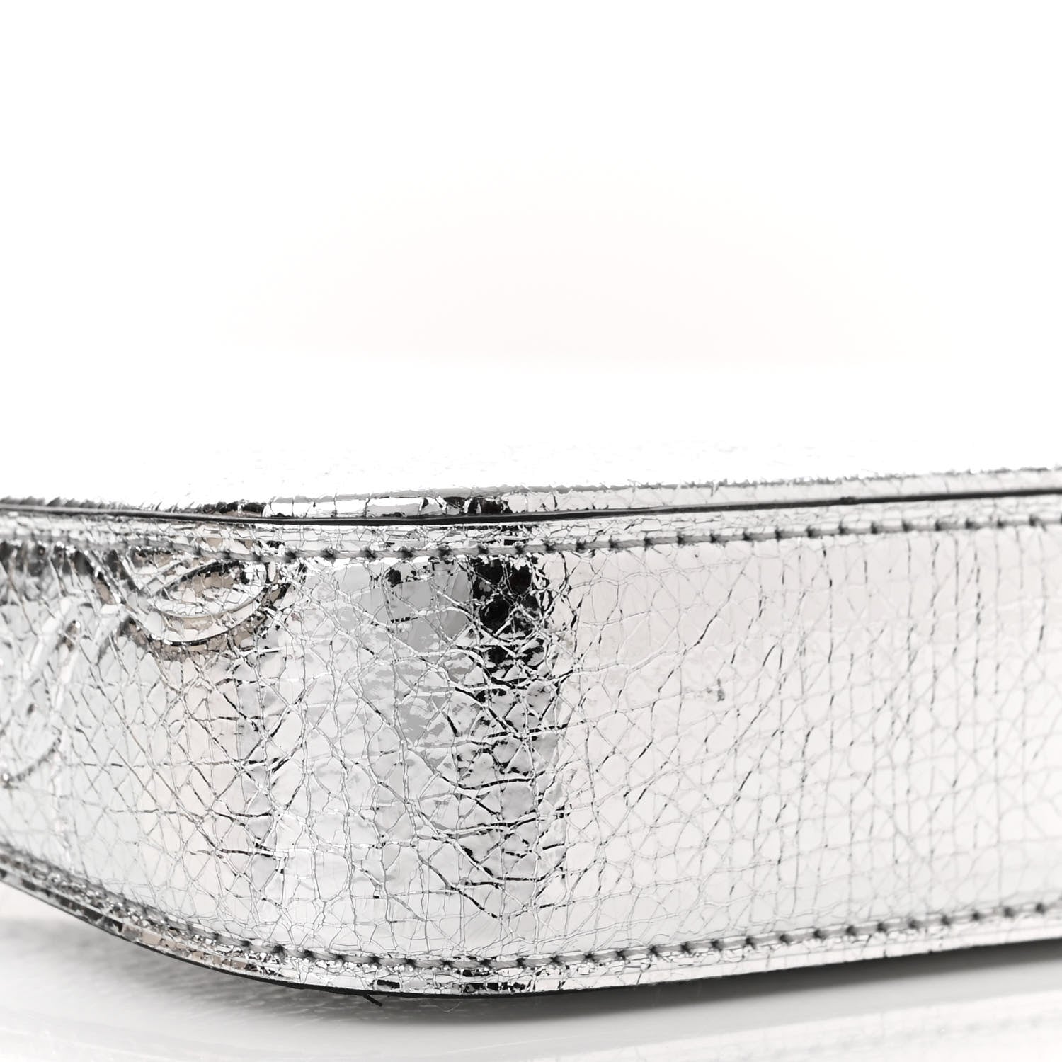Christian Louboutin Specchio Star Loubila Chain Clutch Silver 9 of 13