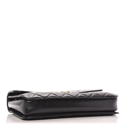Chanel Glazed Calfskin Quilted Large Perfect Edge Flap Black 4 of 10
