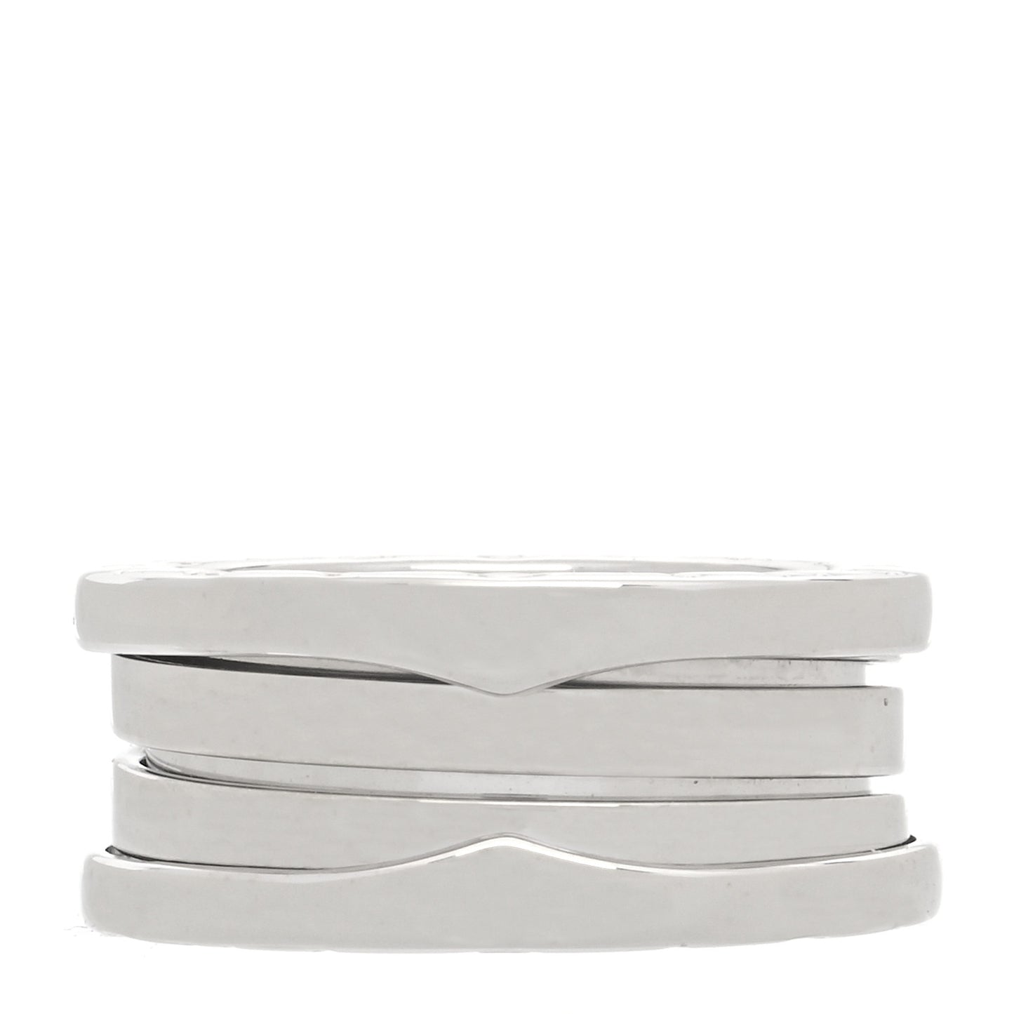 18K White Gold B.Zero1 Three-Band Ring 48 4.5