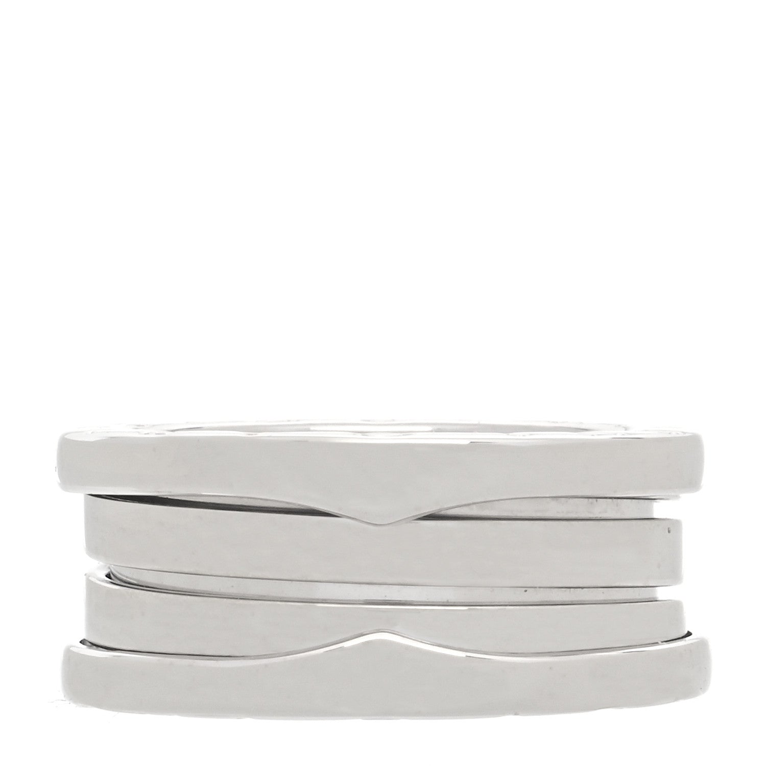 Bulgari 18K White Gold B.Zero1 Three-Band Ring 48 4.5 1 of 6