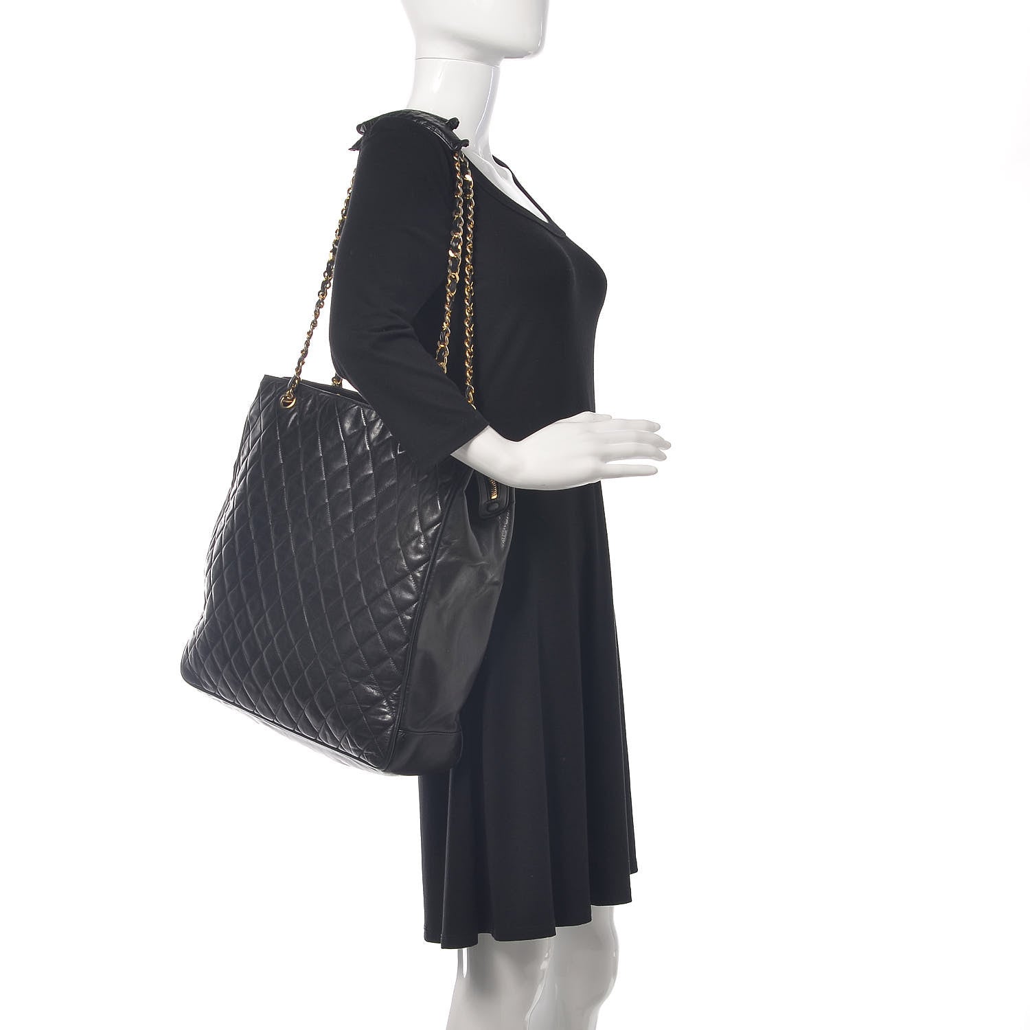 Chanel Lambskin Quilted Shoulder Bag Black 2 of 16