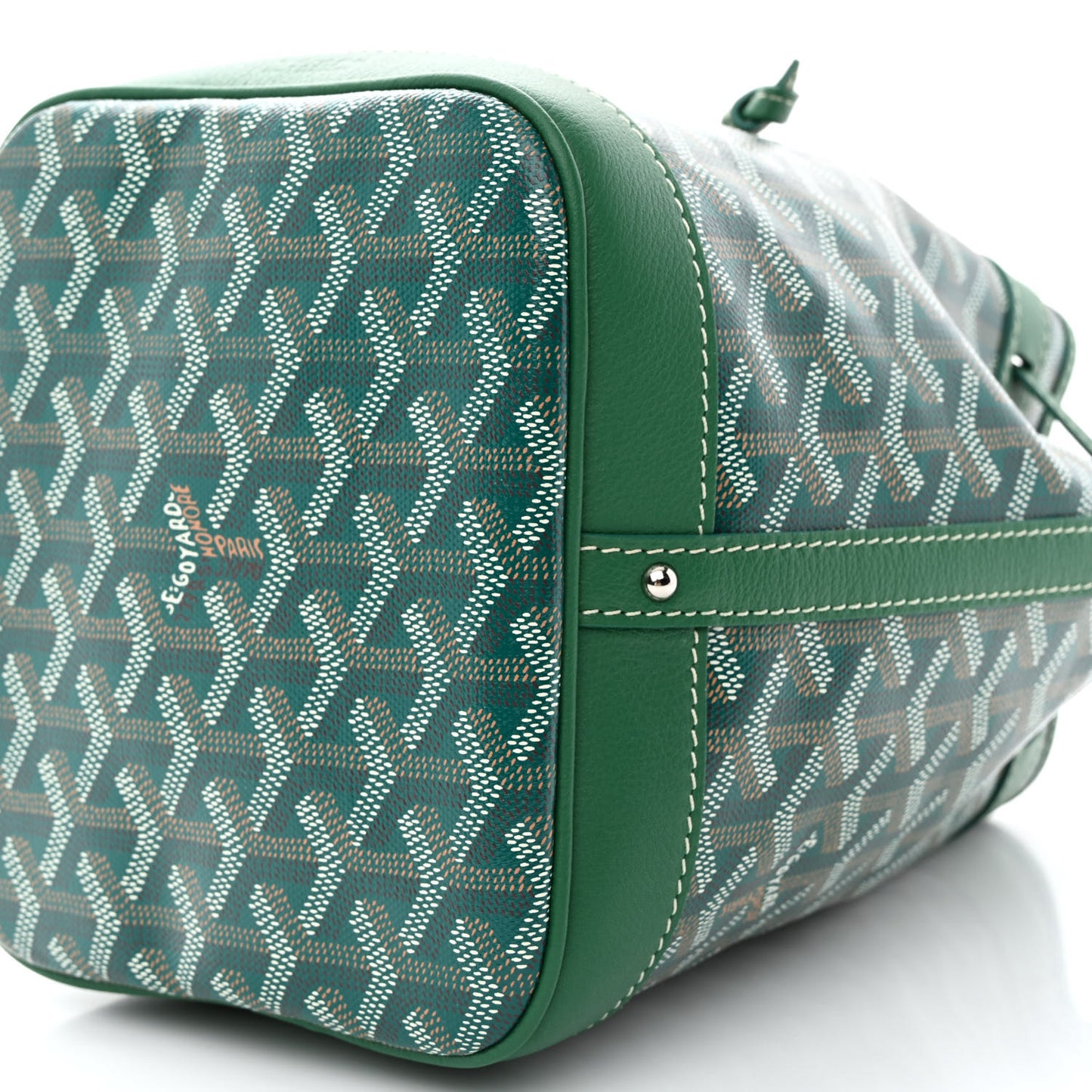 Goyardine Petit Flot Bucket Bag PM Green