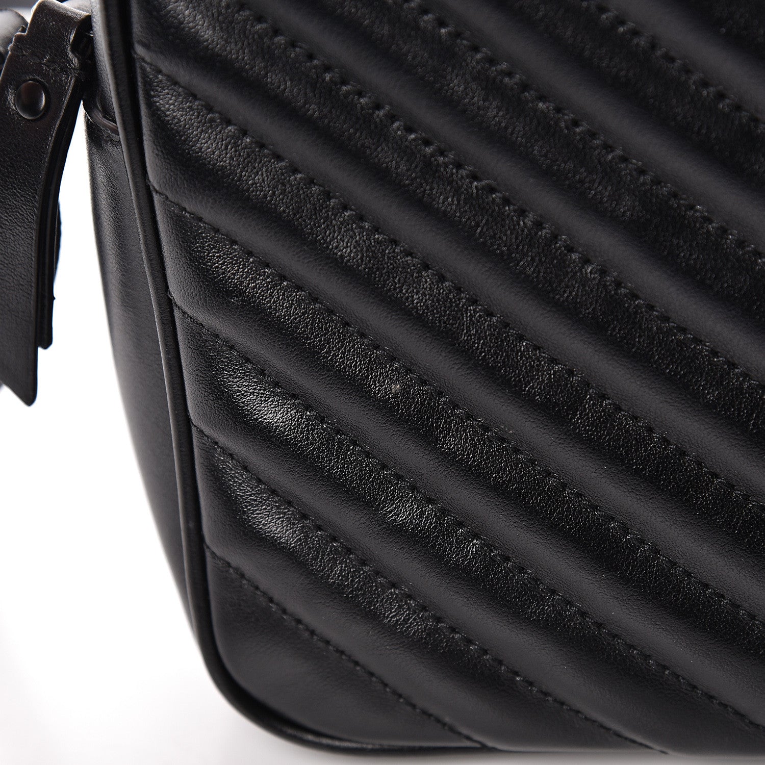 Saint Laurent Calfskin Matelasse Monogram Lou Camera Bag Black 11 of 11