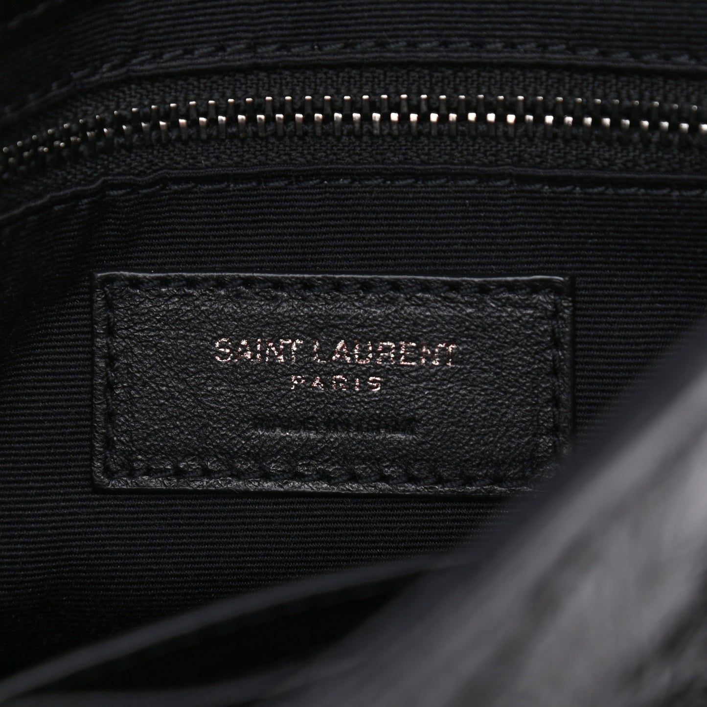Crinkled Calfskin Matelasse Monogram Niki Chain Wallet Black