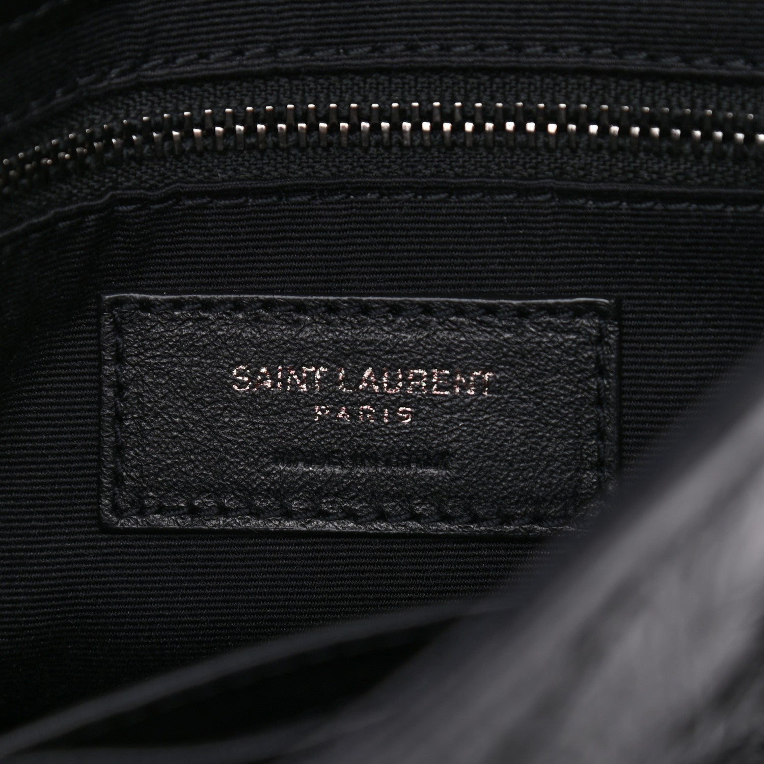 Saint Laurent Crinkled Calfskin Matelasse Monogram Niki Chain Wallet Black 6 of 10
