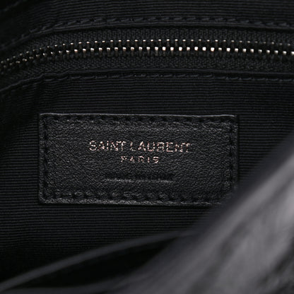 Saint Laurent Crinkled Calfskin Matelasse Monogram Niki Chain Wallet Black 6 of 10