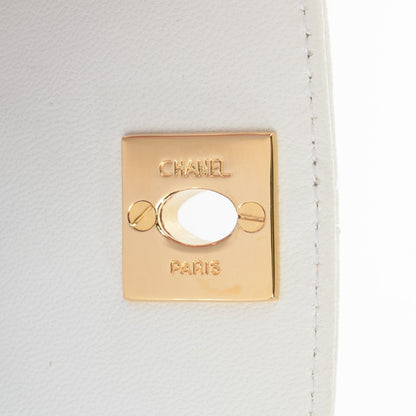 Chanel Lambskin Flap Waist Belt Bag White 5 of 9