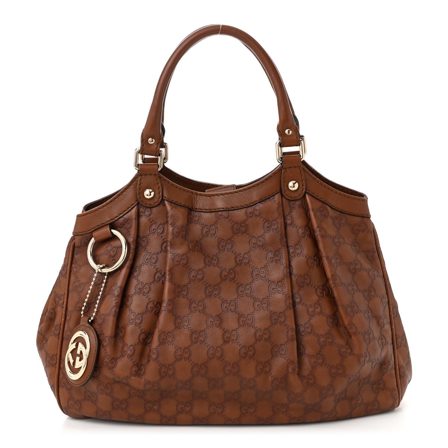 Gucci Guccissima Medium Sukey Tote Brown 1 of 11