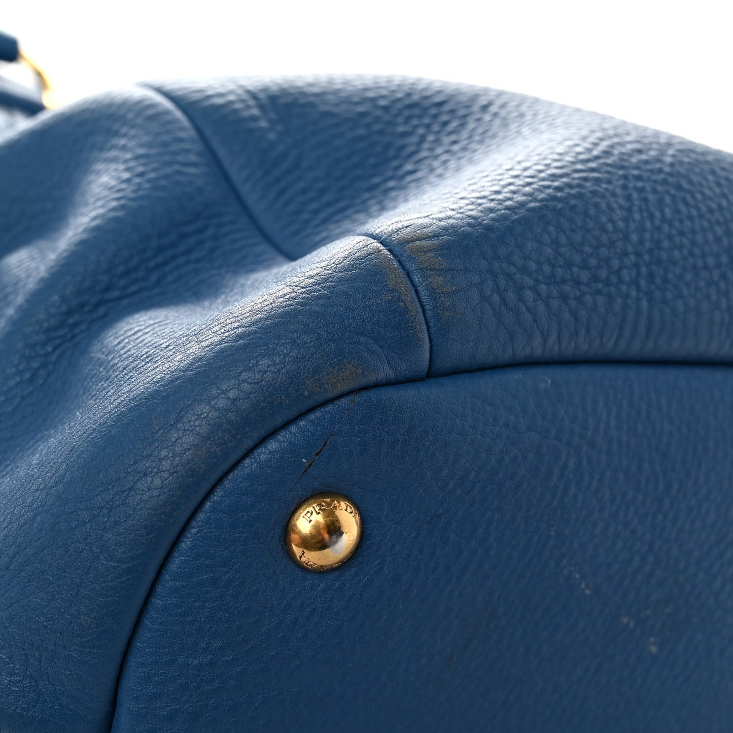 Vitello Daino Shopping Tote Cobalto