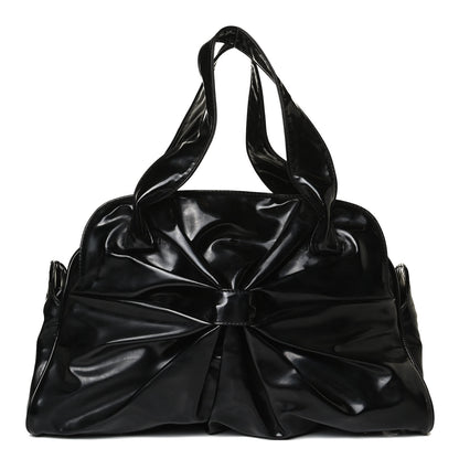 Valentino Garavani Patent Bow Hobo Black 1 of 18
