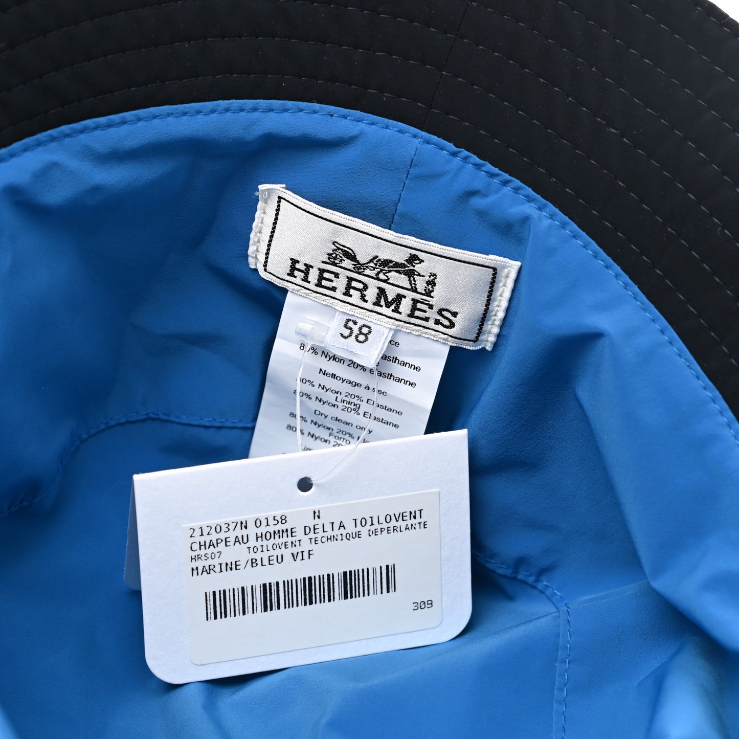 Deperlante Toilovent Mens Delta Bucket Hat 58 Marine Bleu Vif