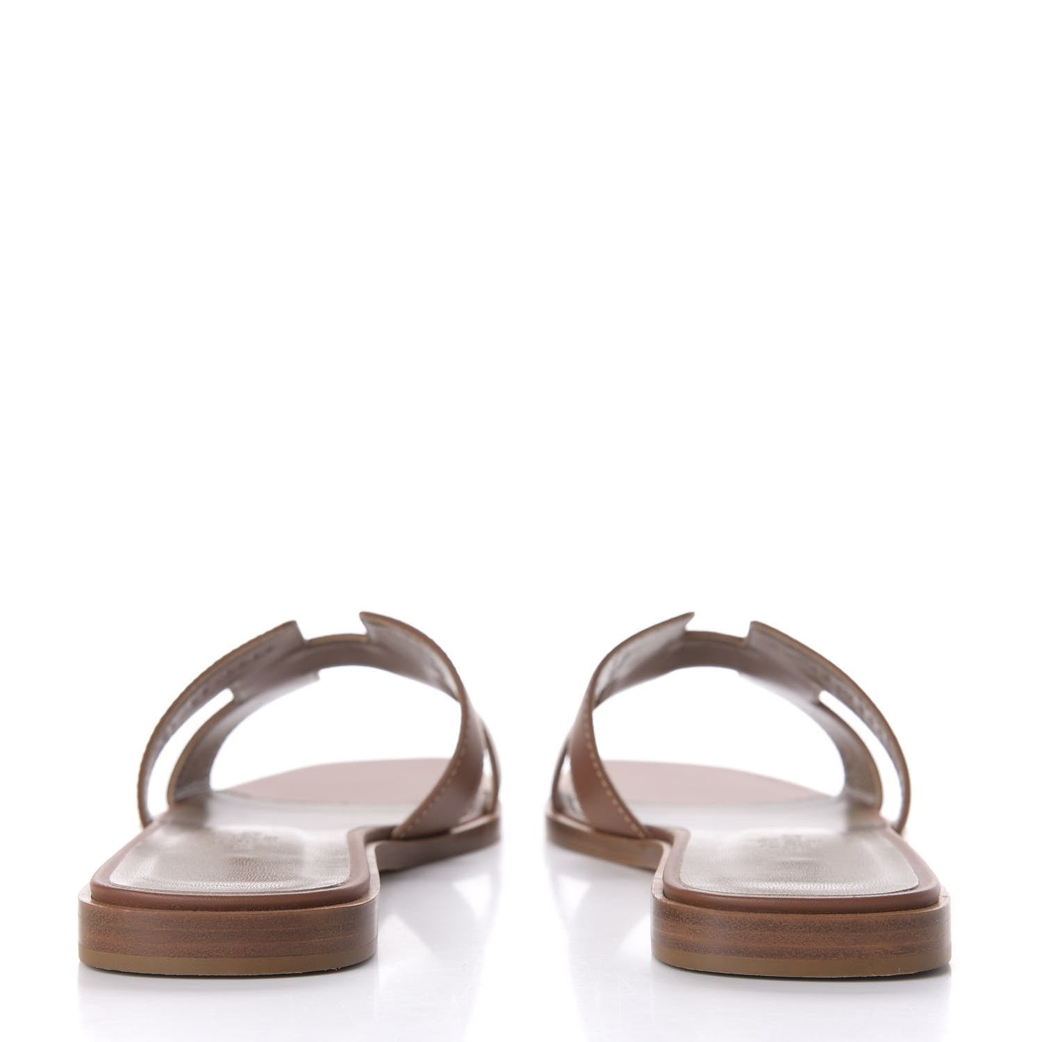Hermes Box Calfskin Oran Sandals 39 Gold 6 of 10