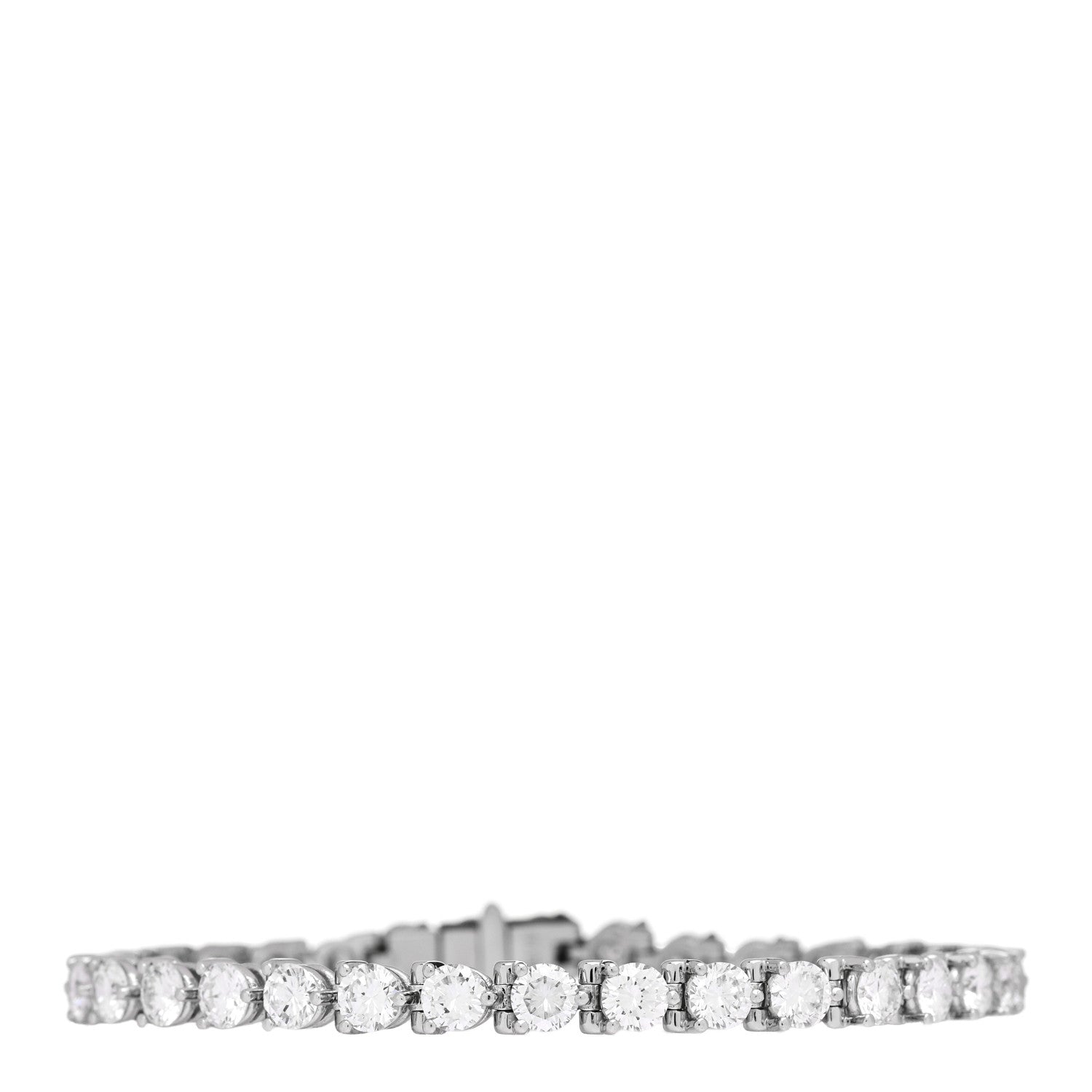 Parker & West by FASHIONPHILE 18K White Gold Diamond 7.86ctw Tennis Bracelet 1 of 6