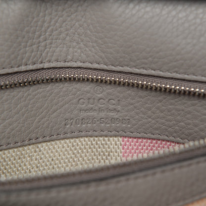 Gucci Cellarius Calfskin Medium Bamboo Daily Flap Shoulder Bag Storm Grey 7 of 7