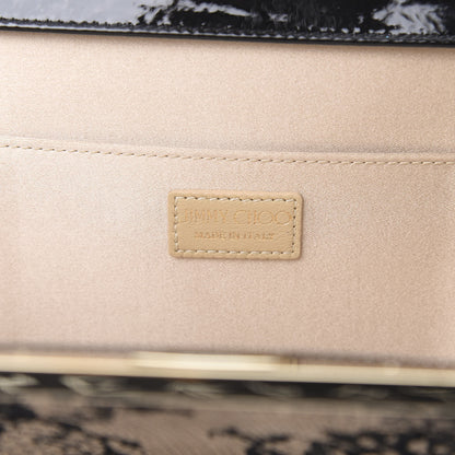 Jimmy Choo Calfskin Lace Camille Clutch Black 6 of 8