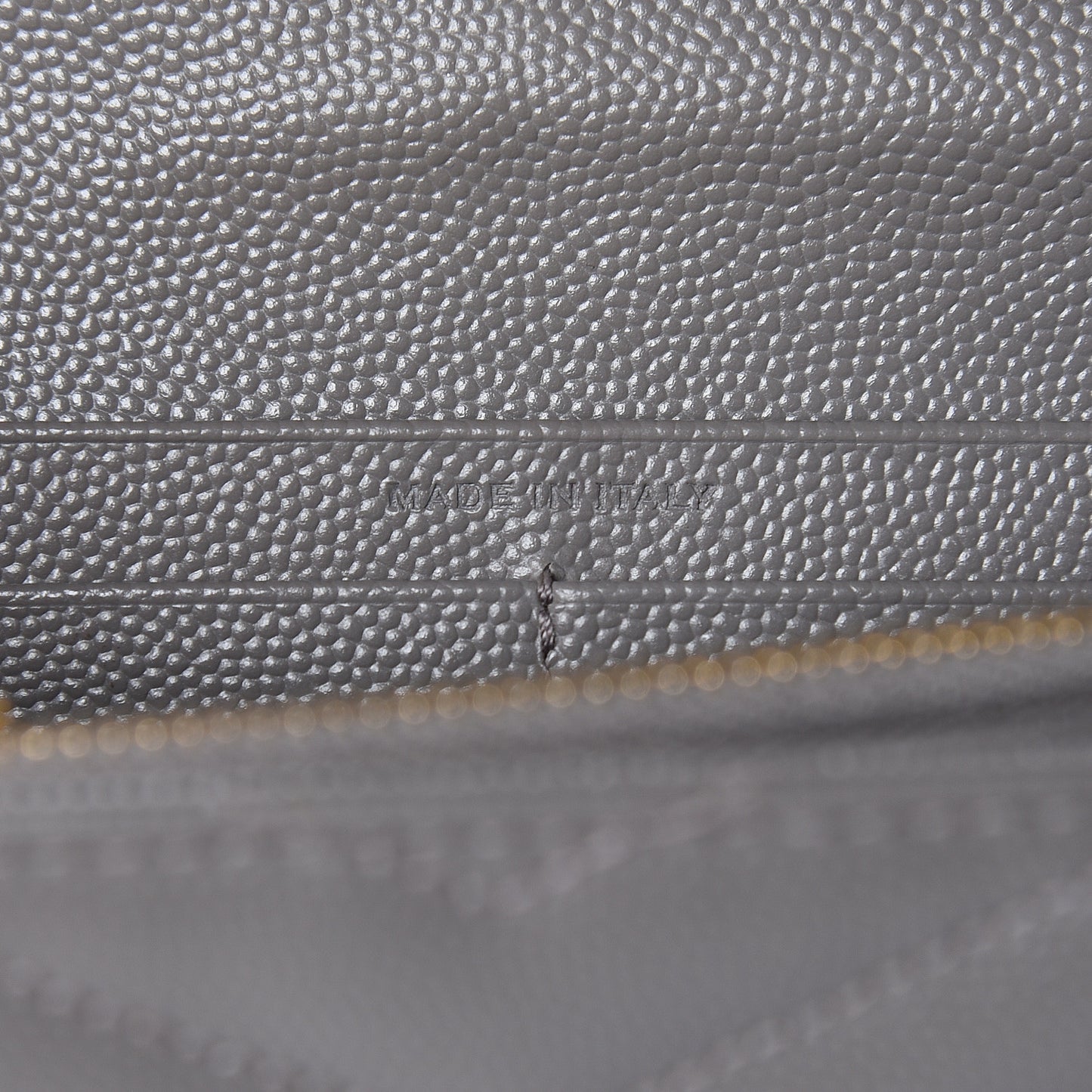 Grain De Poudre Matelasse Chevron Monogram Flap Wallet Fog