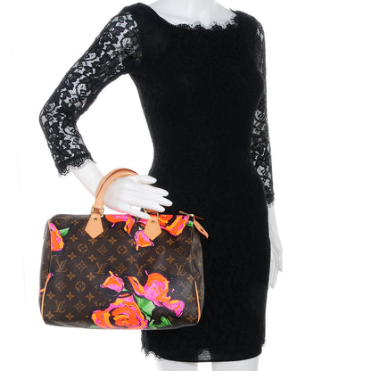 Louis Vuitton Monogram Roses Speedy 30 2 of 7