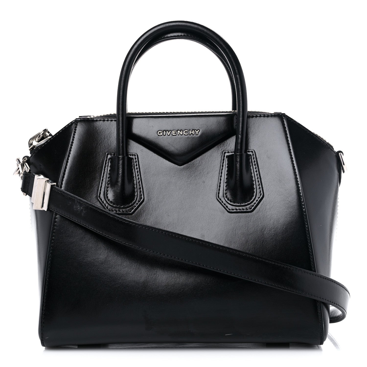 Givenchy Shiny Lord Calfskin Small Antigona Black 1 of 17
