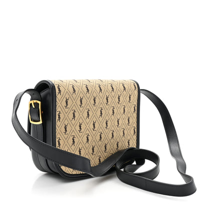 Saint Laurent Canvas Monogram All Over Small Satchel Bag Beige 3 of 9