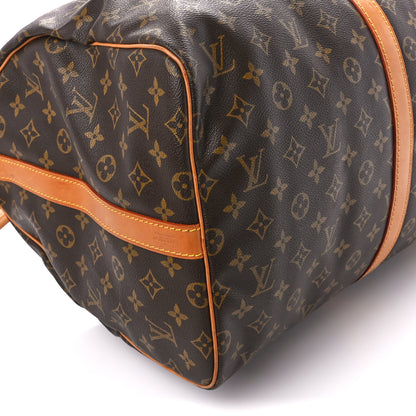 Louis Vuitton Monogram Keepall Bandouliere 55 10 of 15