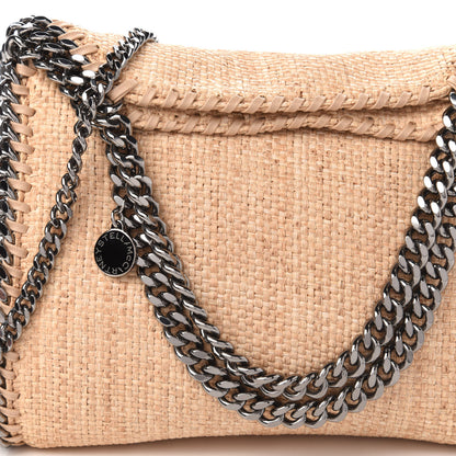 Stella McCartney Raffia Mini Falabella Fold Over Tote Natural 9 of 9