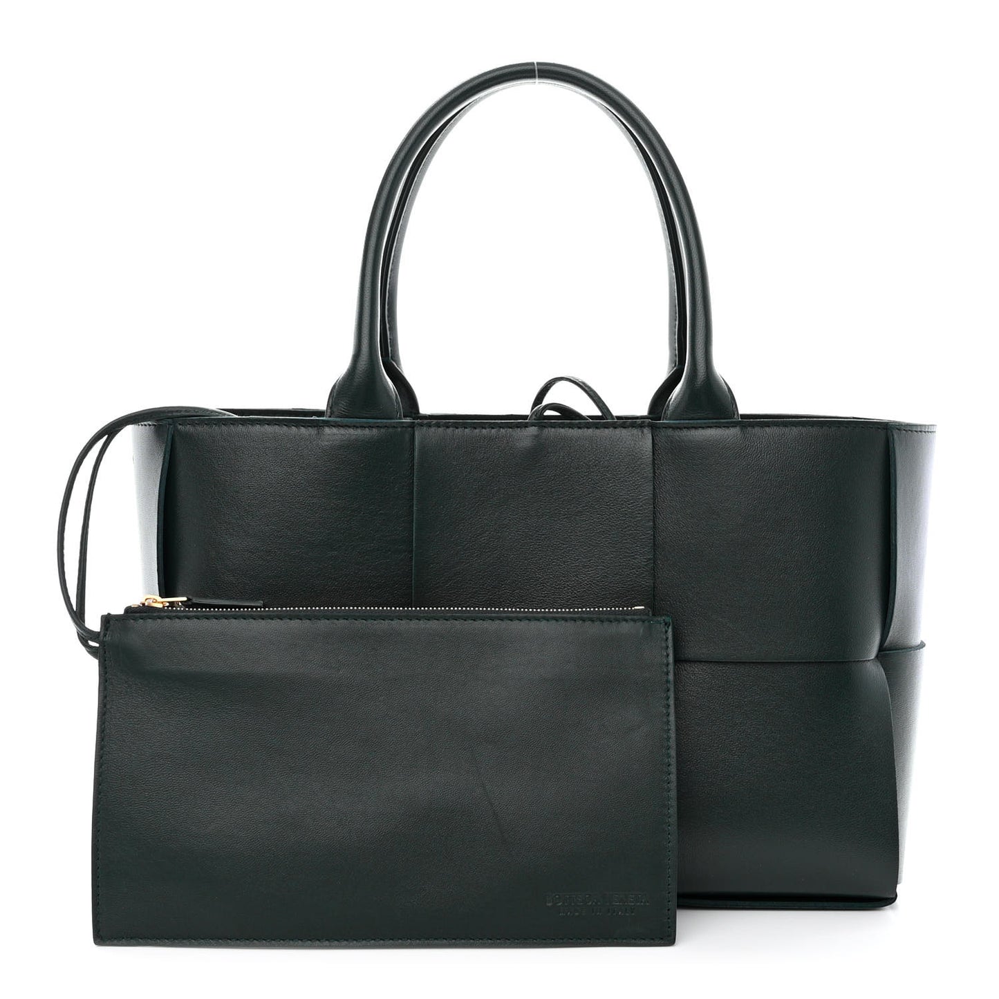 Nappa Maxi Intrecciato Small Arco Tote Inkwell