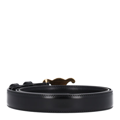 Celine Box Calfskin Medium 25mm Triomphe Belt 90 36 Black 2 of 7