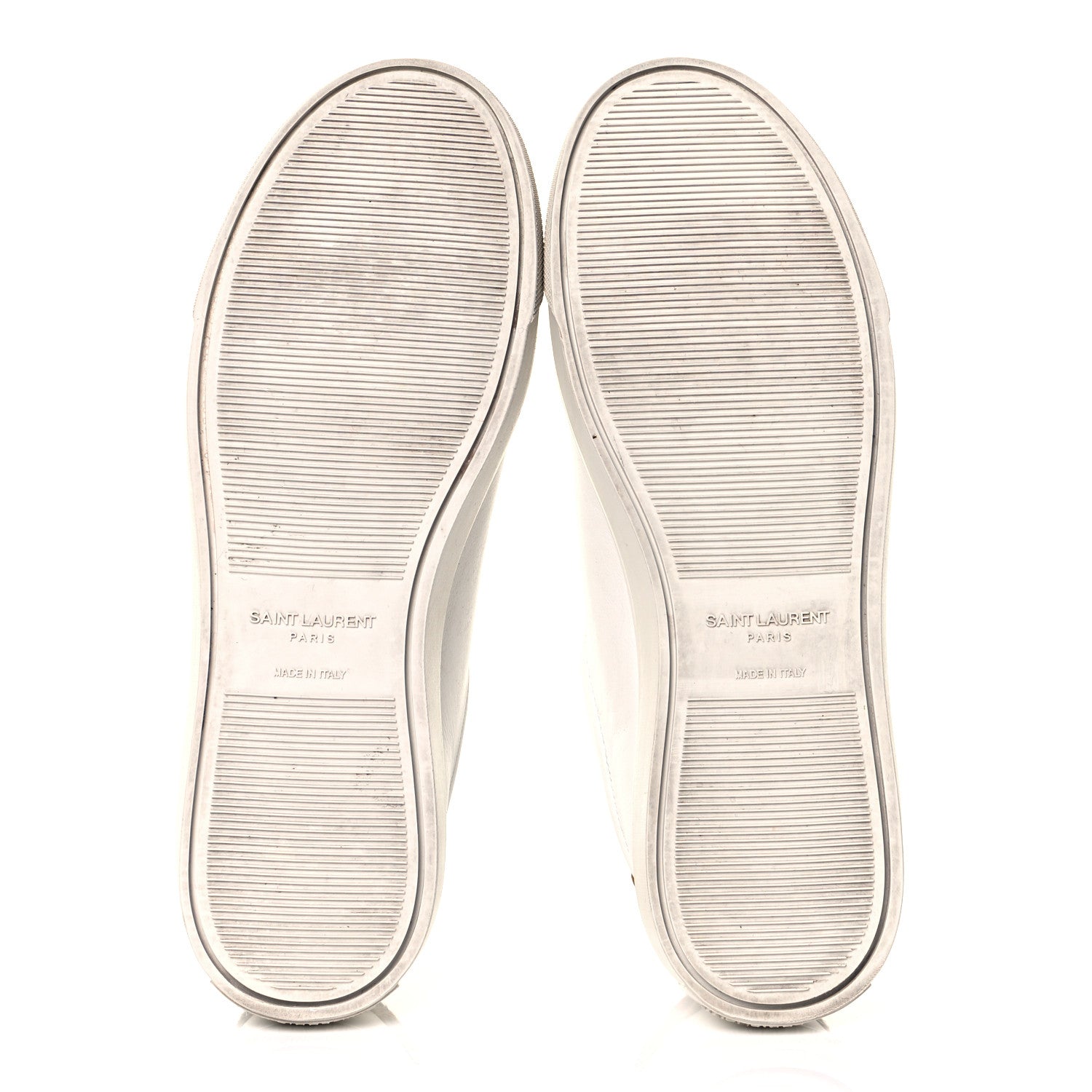 Saint Laurent Calfskin Pony Hair Leopard Print Andy Low Top Sneakers 38 Optic White 5 of 9
