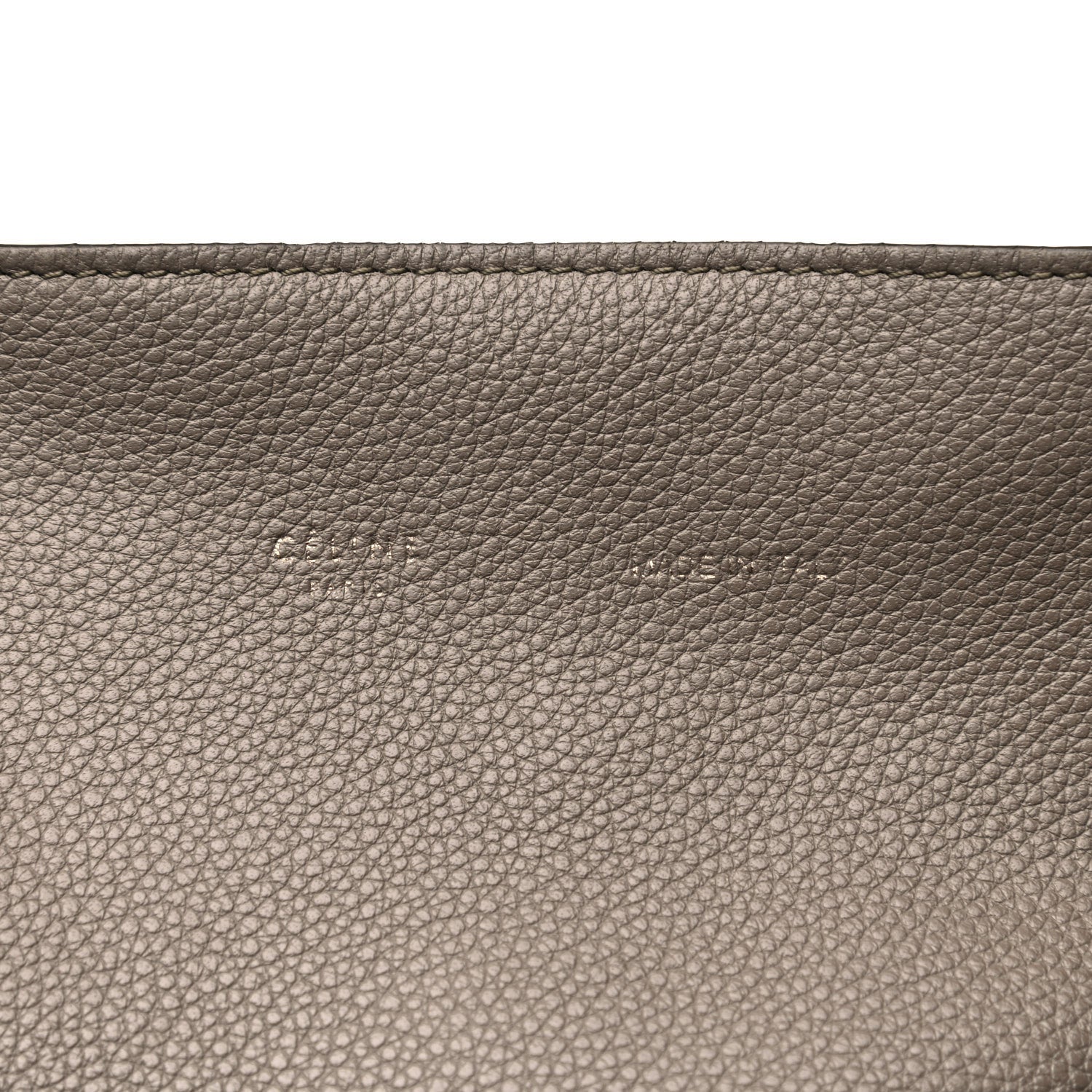 Celine Soft Grained Calfskin Medium Belt Cabas Phantom Souris 8 of 16