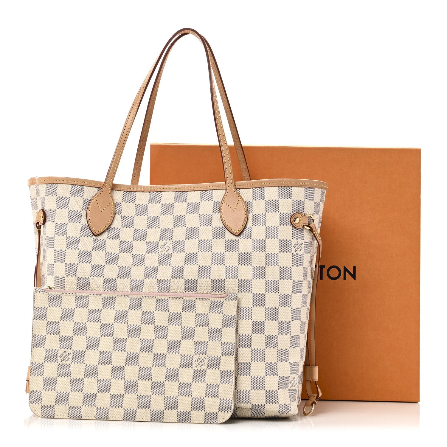 Louis Vuitton Damier Azur Neo Neverfull MM Rose Ballerine 11 of 11