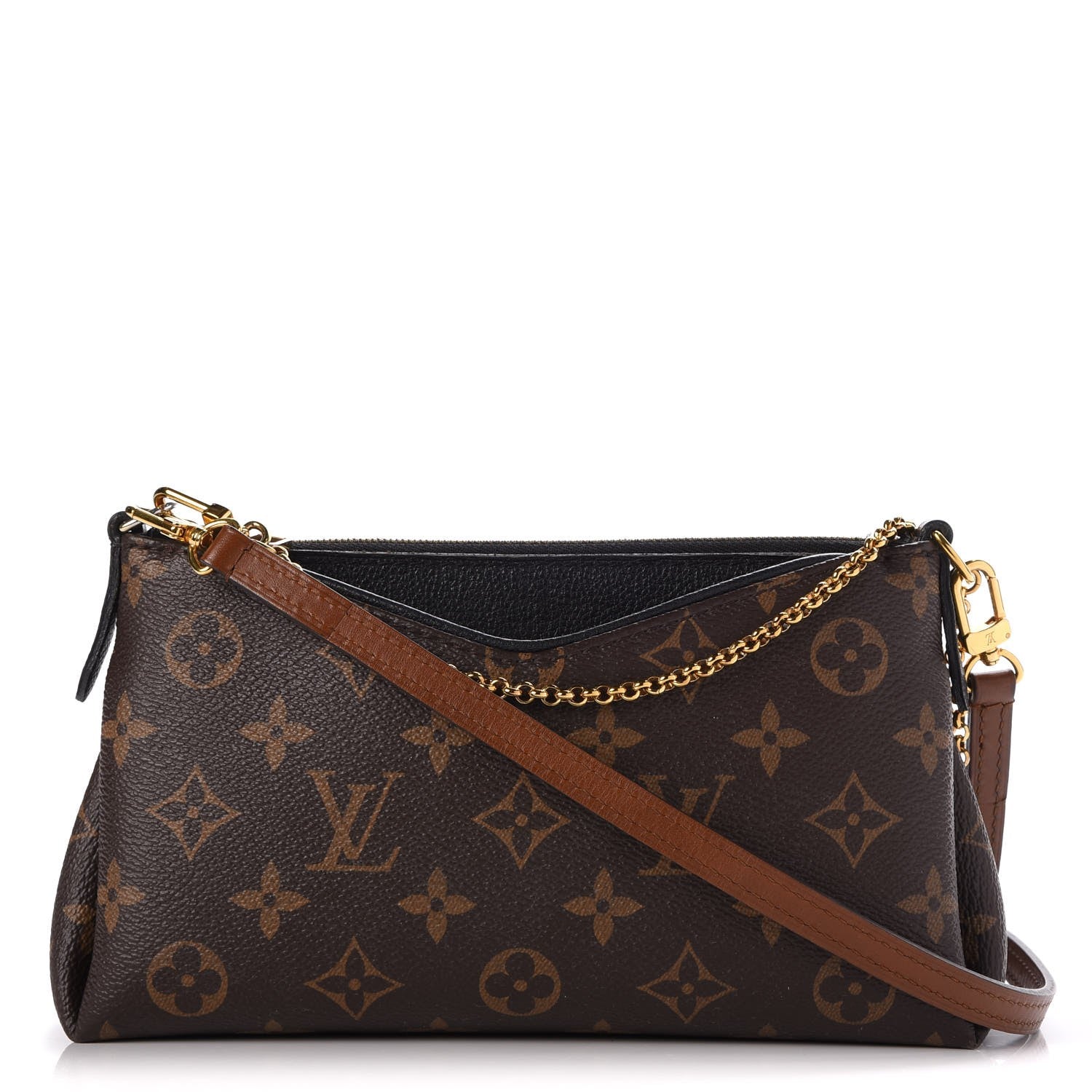 Louis Vuitton Monogram Pallas Clutch Black 1 of 8