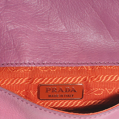 Prada Leather Detachable Chain Clutch Pink 6 of 7