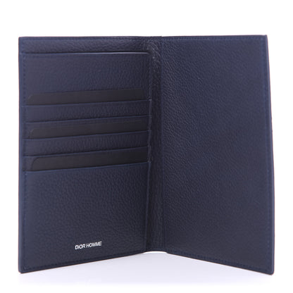 Christian Dior HOMME Grained Calfskin Passport Holder Navy Blue 5 of 9