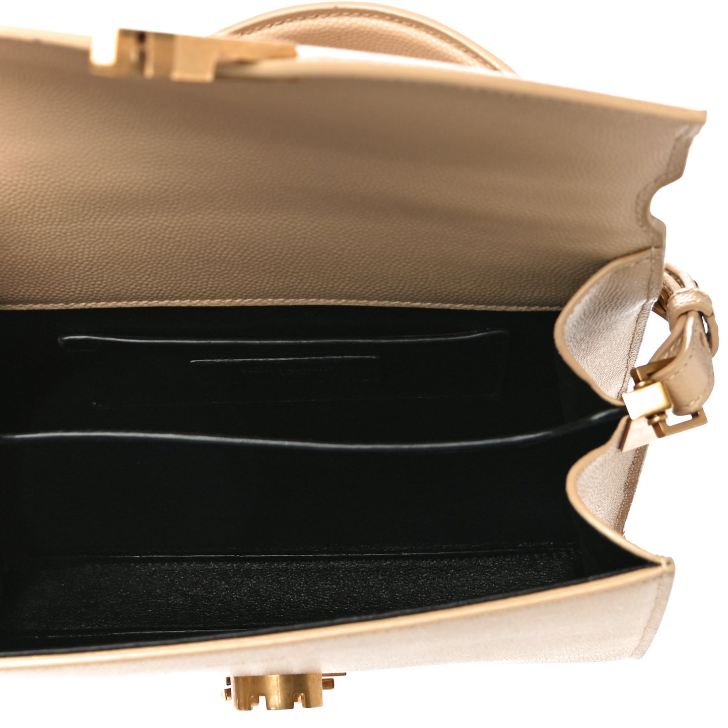 Grain de Poudre Mini Classic Monogram Cassandra Top Handle Beige